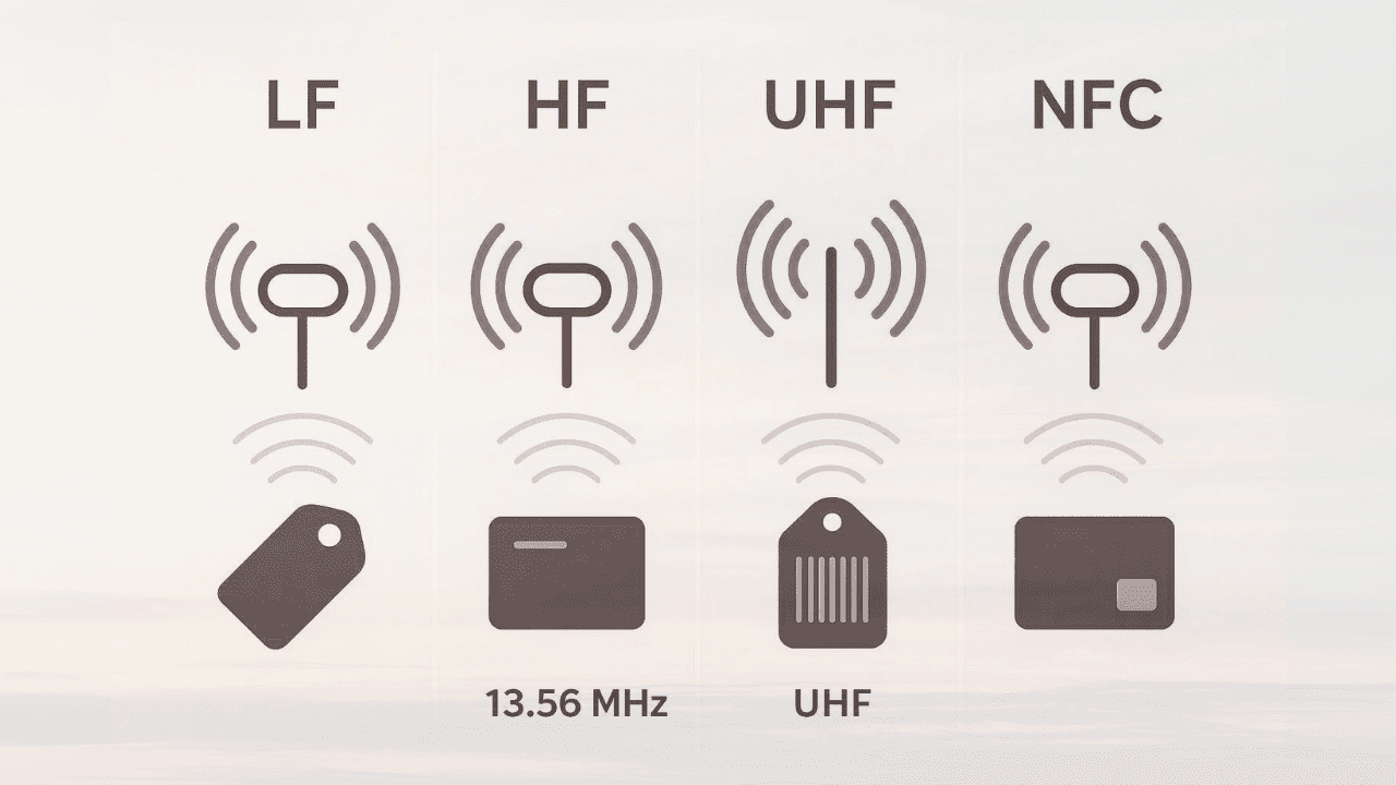 choose LF vs NFC vs HF vs UHF RFID